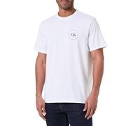 Calvin Klein T-Shirts Graphiques LV04RF801G pour Hommes, 30S EU Wholesale Jeans Graphics LV04RF801G, Blanc, L