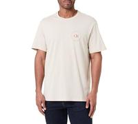 Calvin Klein T-Shirts Graphiques LV04RF801G pour Hommes, 30S EU Wholesale Jeans Graphics LV04RF801G, Blanc, L