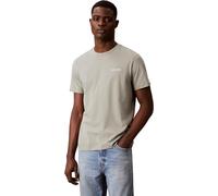 Calvin Klein T-Shirt à col Rond SS Micro Logo LV04LC255G pour Homme, Beige, Taille S