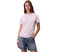 Calvin Klein T-Shirts Manches Courtes Lot de 2 Femme Logo Tee avec Col Ras-du-Cou