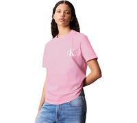 Calvin Klein T-Shirts Manches Courtes Lot de 2 Femme Logo Tee avec Col Ras-du-Cou, Rose (Fairy Tale), S