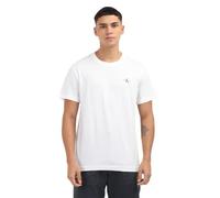 Calvin Klein T-Shirts Manches Courtes Lot de 2 Homme Monologo Col Ras-du-Cou, Blanc (Bright White/Bright White), XS