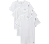 Calvin Klein T-Shirts Manches Courtes Lot de 3 Femme Cotton Tee avec Col Ras-du-Cou, Blanc (White/White/White), L