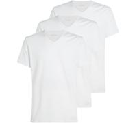 Calvin Klein Lv00nb4186 Short Sleeve V Neck Base Layer 3 Units Blanc 2XL Homme