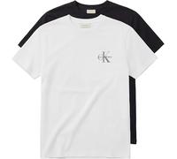 Calvin Klein T-Shirts SS 30S Classic Micro Monologo Te LV04RF279G pour Homme, Multicolore, S
