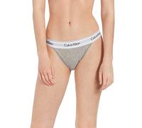 Calvin Klein Tanga Femme High Leg Élasthanne, Gris (Grey Heather), L