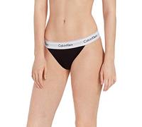 Calvin Klein Tanga Femme High Leg Élasthanne, Noir (Black), XS