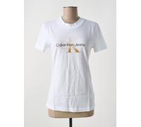 calvin klein tee-shirts et débardeurs femme de couleur blanc 36