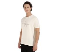 Calvin Klein Textured Moj30J327086 T-Shirt S/S, Antique White, XXL Homme