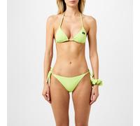 Calvin Klein Textured Tie Bikini Bottoms Sharp Grn 8 (XS) Female