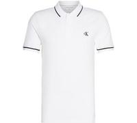 Polo hommes Calvin Klein Jeans TIPPING SLIM POLO Blanc EU XS