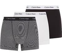 Calvin Klein Trunk 3pk Homme Trunk, Multicolore (White/ B&w Stripe/ Black), M