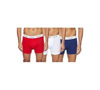 Calvin Klein Trunk 3pk Homme Trunk, Multicolore (White/Red Ginger/Pyro Blue), XL