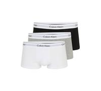 Boxer Calvin Klein Low Icon Coton Stretch noir gris blanc (3 unités) - S