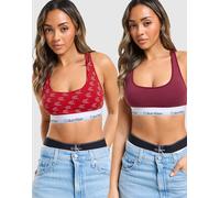 Calvin Klein Underwear Lot de 2 brassières non doublées - Rouge L