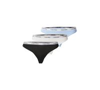 Calvin Klein Femme Slip Lot De 3 Bikini Coton Stretch, Multicolore (Black/White/Frozen Fjiord), L