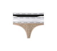 Calvin Klein Lv00qd5209 Thong 3 Units Multicolore L Femme