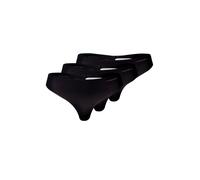 Calvin Klein Strings Femme Lot de 3 Invisibles sans Coutures, Noir (Black/Black/Black), M