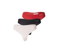 Calvin Klein Underwear String 'Invisibles' rouge / noir / blanc cassé, Taille XL