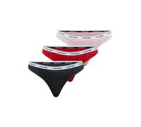 Tanga Calvin Klein Modern Logo rose noir rouge (3 unités) - L