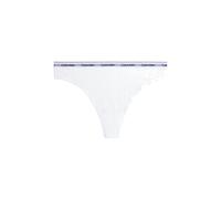 Calvin Klein High Leg Thong 000QD5051E Strings, Blanc (White), XS Femme