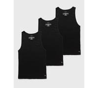 Calvin Klein Débardeurs Lot de 3 Homme avec Col Ras-du-Cou, Noir (Black, Black, Black), S