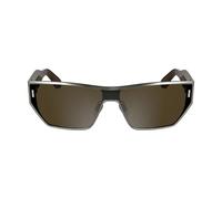 Calvin Klein Unisex Adult Sunglasses CK25102S - Matte Light Gun with Solid Brown Lens