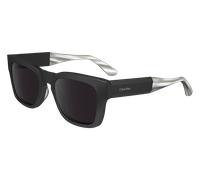 Calvin Klein Unisex Calvin Klein CK23539S 001 Lunettes de soleil Acétate Noir Fumée Carré Normale Normale
