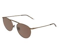 Calvin Klein Unisex Calvin Klein CK26106ST 771 Lunettes de soleil Titane Or Marron Géométrique Normale