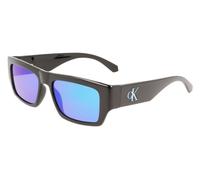 Calvin Klein Unisex Calvin Klein CKJ22635S 001 Lunettes de soleil Plastique Noir Gris Carré Miroir
