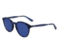 Calvin Klein Unisex CK23510S 430 Lunettes de soleil Acétate Havane Bleu Géométrique Normale Normale