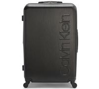 Calvin Klein Valise rigide et légère pour femme, noir, Large, Valise droite rigide et légère