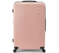 Calvin Klein Valise rigide et légère pour femme, rose douce, Large, Valise droite rigide et légère