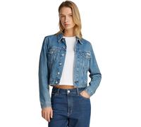 Calvin Klein Veste en Jean Femme 90'S Denim Jacket Cropped Fit, Bleu (Denim Medium), L