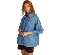 Calvin Klein Veste en Jean Femme Denim Overshirt Oversized, Bleu (Denim Light), XS