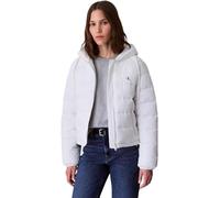 Calvin Klein Veste Matelassée Femme Lightweight Puffer avec Capuche, Blanc (Snow White), XL