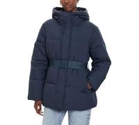 Calvin Klein Veste Matelassée Femme Logo Belt Short Puffer avec Ceinture, Bleu (Ink), M