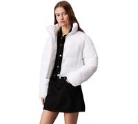 Calvin Klein Veste Matelassée Femme Matte Puffer Cropped Fit, Blanc (Bright White), M