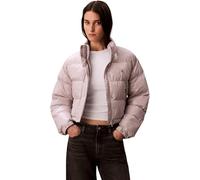 Calvin Klein Veste Matelassée Femme Shine Courte, Gris (Gull Gray), S