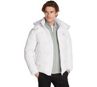 Calvin Klein Veste Matelassée Homme Essentials Down Jacket avec Capuche, Blanc (Bright White), XXS