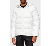 Calvin Klein Veste Matelassée Homme Nylon Zip Off avec Capuche, Blanc (Bright White), M