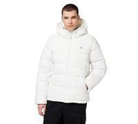 Calvin Klein Veste Matelassée Homme Nylon Zip Off avec Capuche, Blanc (Bright White), M