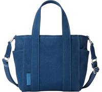 Calvin Klein Webbing Strap Canvas Small Tote Lv04f3384g, Fourre-Tout Femme, Blue (Ensign Blue), Taille Unique