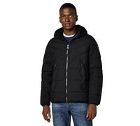 Calvin Klein Winter Coat-Puffer Stretch Jacket with Sherpa Hood, Ébène, L Homme