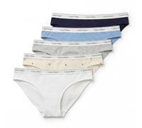 Calvin Klein Women Bikini 5PK Grey (Shoreline/Blue Descent/Grey Heath) M