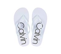 Calvin Klein Women's Salma Flip Flop, White