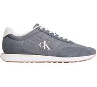 Calvin Klein Ym0Ym01361 Retro Runner Ess Mix Mat Low Top, Gris (Night Owl/Off White), 10.5