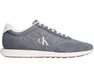 Calvin Klein Ym0Ym01361 Retro Runner Ess Mix Mat Low Top, Gris (Night Owl/Off White), 6.5