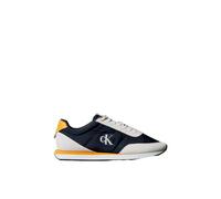 Calvin Klein Ym0ym01361Low Top Retro Runner Ess Mix Mat Homme, Bleu Vaporous Blanc Décontracté Bleu Refroidissement, 39 2/3 EU