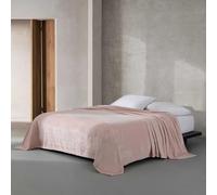 Calvin Klen - Couverture pour Grand lit, literie en Peluche Super Douce de qualité supérieure, Couverture de lit de Luxe (Noyau en Peluche, Rose Clair, Grand lit)